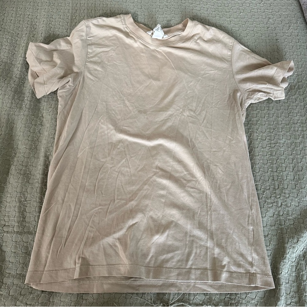 Casual Beige H&M Cotton T-Shirt